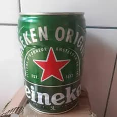 VAZIA Lata VAZIA decoração tipo Heineken 5l coleção cofrinho Luminaria Som OFERTA