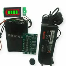 Kit pack bate 12 v BMS + Medidor +Carregador som bob TS BRAVOX mp3 OFERTA