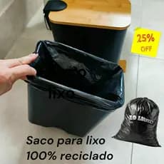 kit sacos de lixo 10 litros com 50 und lixeiras banheiros cozinhas escritórios  consultórios  OFERTA RELÂMPAGO