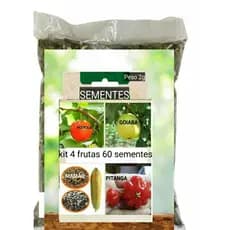 Kit 60 sementes FRUTAS para Vasos Jardim decoração  Plante OFERTA RELÂMPAGO