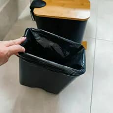 Kit com 100 Sacos de Lixo 10 Litros SUPER OFERTA Limpeza Cozinha escritório lixeira retrátil