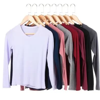 Blusa feminina Gola V Manga Longa/Acesse aqui:https://shope.ee/1AlBxCBMp6
