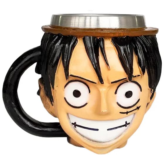 Caneca 3d Luffy One Piece Geek Personagens Coleção