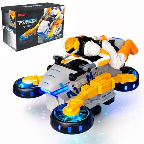 Moto Bate E Volta Gira 360 Brinquedo Infantil Luz E Som