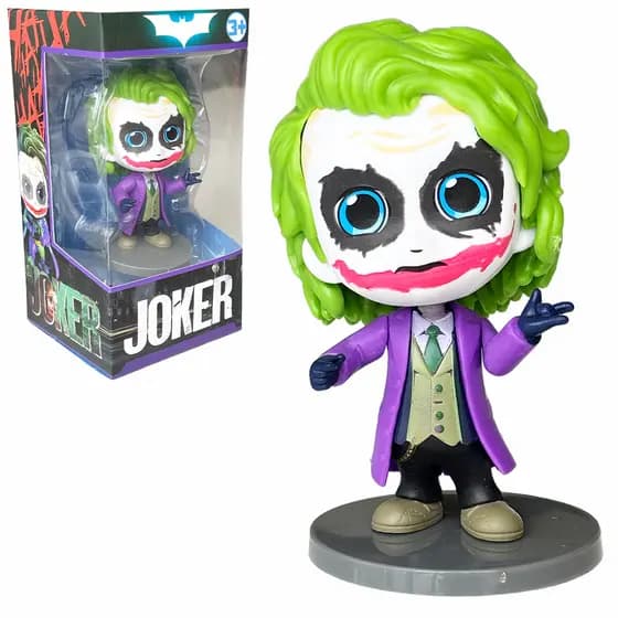 Boneco Coringa Joker Pvc Colecionável Infantil Geek Braços Abertos