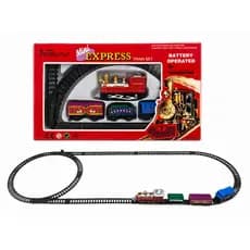 Brinquedo Mini Express Trem Trenzinho Elétrico Com Trilhos Pilha Locomotiva