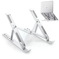Laptop Suporte Base Notebook Tablet Alumínio Dobrável Portátil