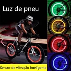 2 peças Lâmpada Pneus Noturna LED Luz Bicicleta Decoração