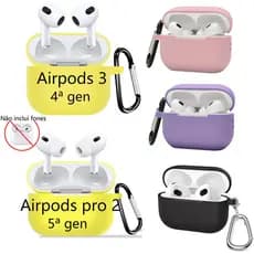Capa Silicone Protetora para fone apple AirPods 3/pro2（sem fone）