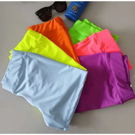 Shortinho Legging Curto Academia Praia Caminhada Lazer Suplex
