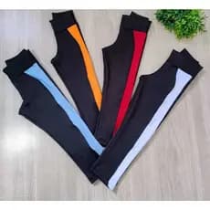 Calça legging suplex infantil com detalhe colorido 1 ao 14