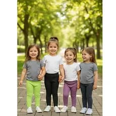 Kit 02 Calças Infantil Feminina Calça Feminina Infantil Calças Infantil Escola Parque Dia a Dia