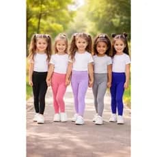 KIT 05 CALÇAS INFANTIL FEMININA CALÇA INFANTIL MENINAS CALÇA INFANTIL ESCOLA BRINCADEIRAS PASSEIOS