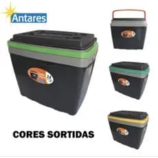 Caixa Térmica Cooler Antares 34 litros Azul, Vermelha e Preta.
