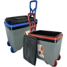 Cooler Caixa Térmica 34 Litros com Rodinhas Camping Pesca