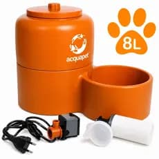 Bebedouro De Barro Para Cães Gatos Cachorros Pet Completo Com Vela Carvão Ativado 8 L- Envio Rápido