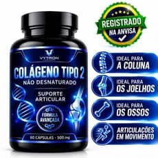 Colageno Tipo 2 Original 60 Cápsulas 40 mg - POTE PARA 30 DIAS USO