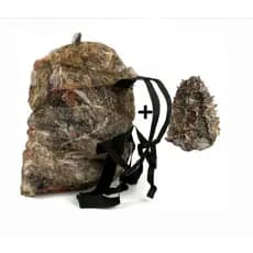 Bolsa Mochila Camuflada para Decoy de Caça em Nylon Resistente + Balaclava 3D Ghillie Brinde