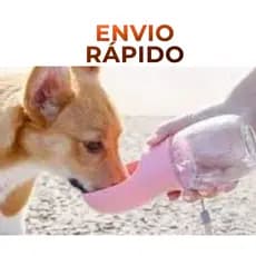 Garrafa Água Bebedouro 350ml Portátil Pet Cachorro e Gato Passeio