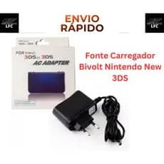 Fonte Carregador Bivolt P/ Nintendo New 3ds Dsi 3ds Xl Dsixl console