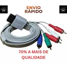 Cabo Vídeo Componente Nintendo Wii, Wii U, HDTV 480p 720p