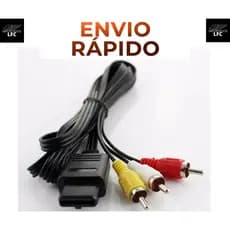 Cabo De Áudio e Vídeo Av Rca para Super Nintendo Famicom - Snes - Nintendo 64 - GC