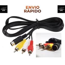Cabo Audio E Video AV mega drive 3 - 9 pinos 1,80 metro