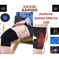 Joelheira Quente Elétrica USB Para Alivio De Dores No Joelho Infravermelho com 3 Temperaturas