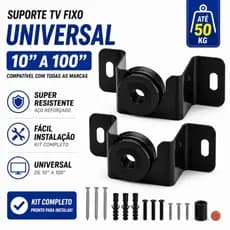 Suporte para TV de 10 a 100 polegada - Fácil instalação - Completo