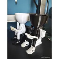 Vaso de Planta Criativo Robert plant no Vaso Sanitário – Decoração Divertida Impressão 3D
