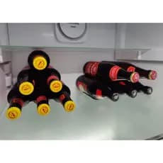 Suporte Organizador para Garrafas e Latas de Geladeira | Porta Bebidas 3 Cavidades| Economia de Espaço