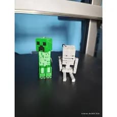 Boneco Mine Gamer Articulado 3D – Chaveiro Geek Colecionável creeper e esqueleto