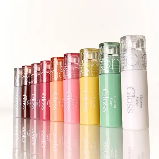 [rom & nd Oficial] Tteok Glsting Color gloss Mini Tamanho 2g | Brilho Labial