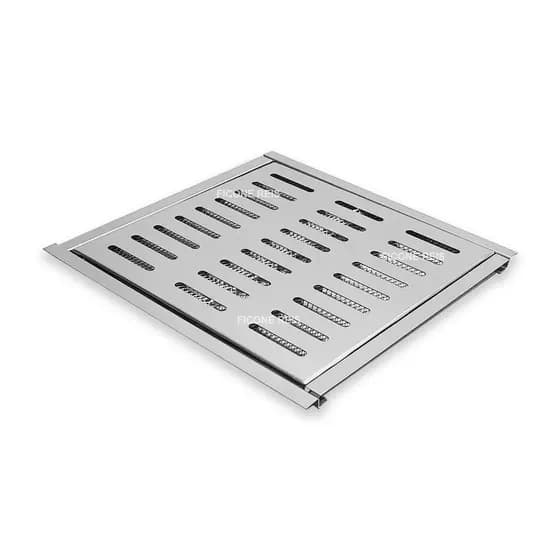 Ralo Pluvial 30x30 Em Aço Inox com Suporte e Tela Anti Inseto