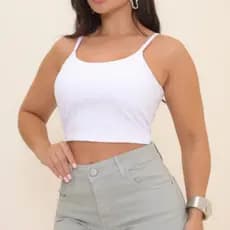 Cropped Alça Fina Essencial