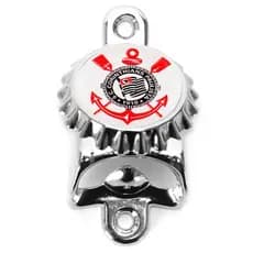 Abridor de Garrafa Cerveja Tampa Parede Niquelado Personalizado Time Futebol + Parafusos