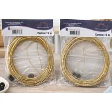 VARAL DE AÇO REVESTIDO EM PVC, KIT 2 PACOTES DE 15M CADA