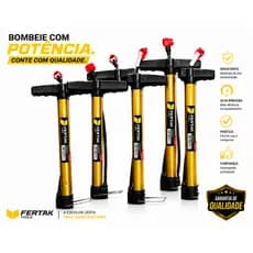 Kit Com 5 Unidades De Bomba De Ar para Encher Pneu de Bike Com 30Cm