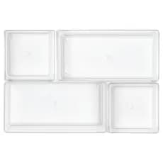 Kit 04 Organizadores Transparente Maquiagem Acrílicos