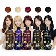 Shampoo Kaissara Hair Dye 500ml Tonalizante Escurecedor de Cabelos Marsala, Avelã, Roxo, Marrom e Preto