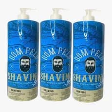 Kit 3x Shaving Gel Dom Pelo 1kg Profissional - Barba Suave Sem Irritações - Envio Imediato