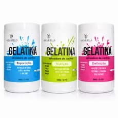 Gelatina Capilar 1kg Super Hidratação Reparação Nutrição Fixação Total Antifrizz Linda&Bella