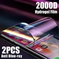 Filme De Hidrogel Macio Anti-Luz Azul De Cobertura Completa De 2 Unidades Para Redmi Note 7 7S 8 8T 9 9S 9T 10 10S Y3 Gl