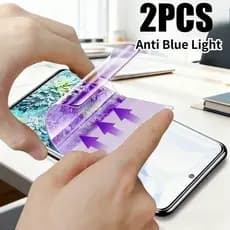2 Unidades De Filme De Hidrogel Macio Anti-Luz Azul Para Honor 50 60 70 80 90 Smart Lite Pro Flat SE Plus GT Espião Priv