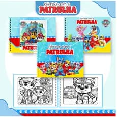 Livro  para Colorir A5 - 50 páginas. Personalizado com nome. Vários temas