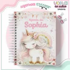 Kit Caderno | Agenda | Caderno de Desenho | Unicórnio