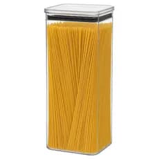 Potes de Macarrão Grande 1 a 4 Unidades Cozinha Organizador Empilhável Hermetico 3 Litros