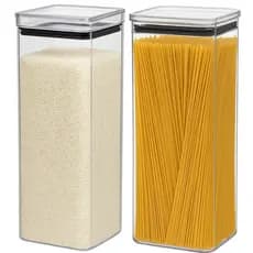 Kit 2 Potes Hermetico Macarrão Organizador de Cozinha 3 Litros