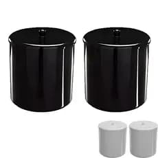 Kit 2 Cestos De Lixo Cozinha E Banheiro Lixeira 6 Litros
