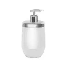 Porta Sabonete Liquido Dispenser Moderno Banheiro 400ml Formato Diamante